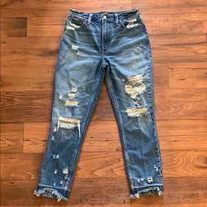 Abercrombie & Fitch high-rise girlfriend jeans